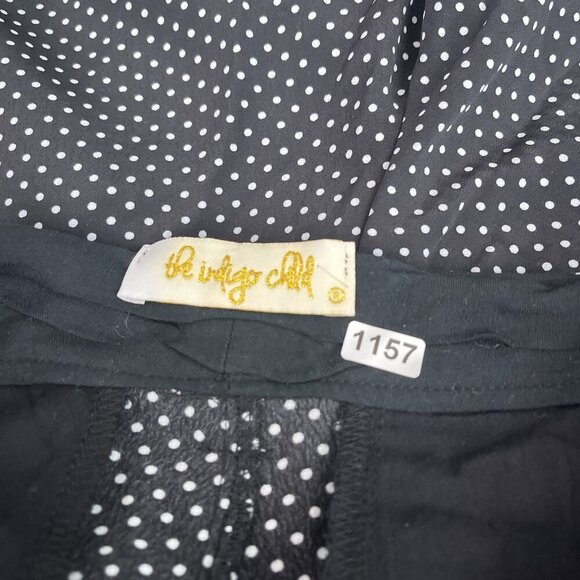 The Indigo Child Black & White‎ Polka Dot Wide-Leg Pants Y2K Womens 30 - Picture 4 of 11